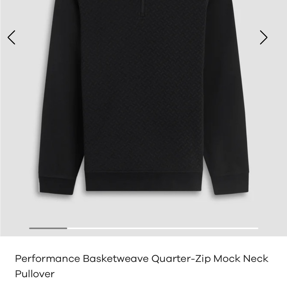 Men's Bugatchi Grey Quarter-Zip Mock Neck Sweater